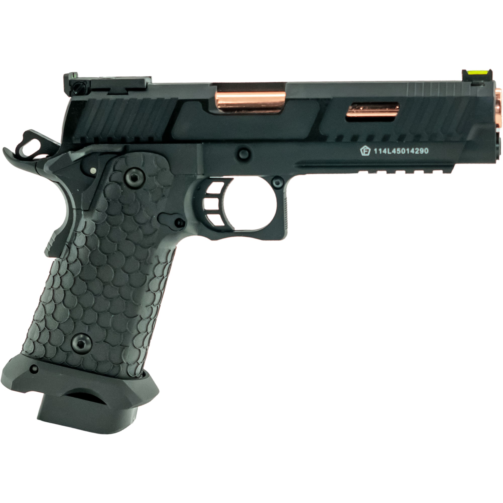 CO2 Air Gun Baba Yaga Blowback CO2 Air Pistol Fully Metal Gold Barrel - L45-21051X