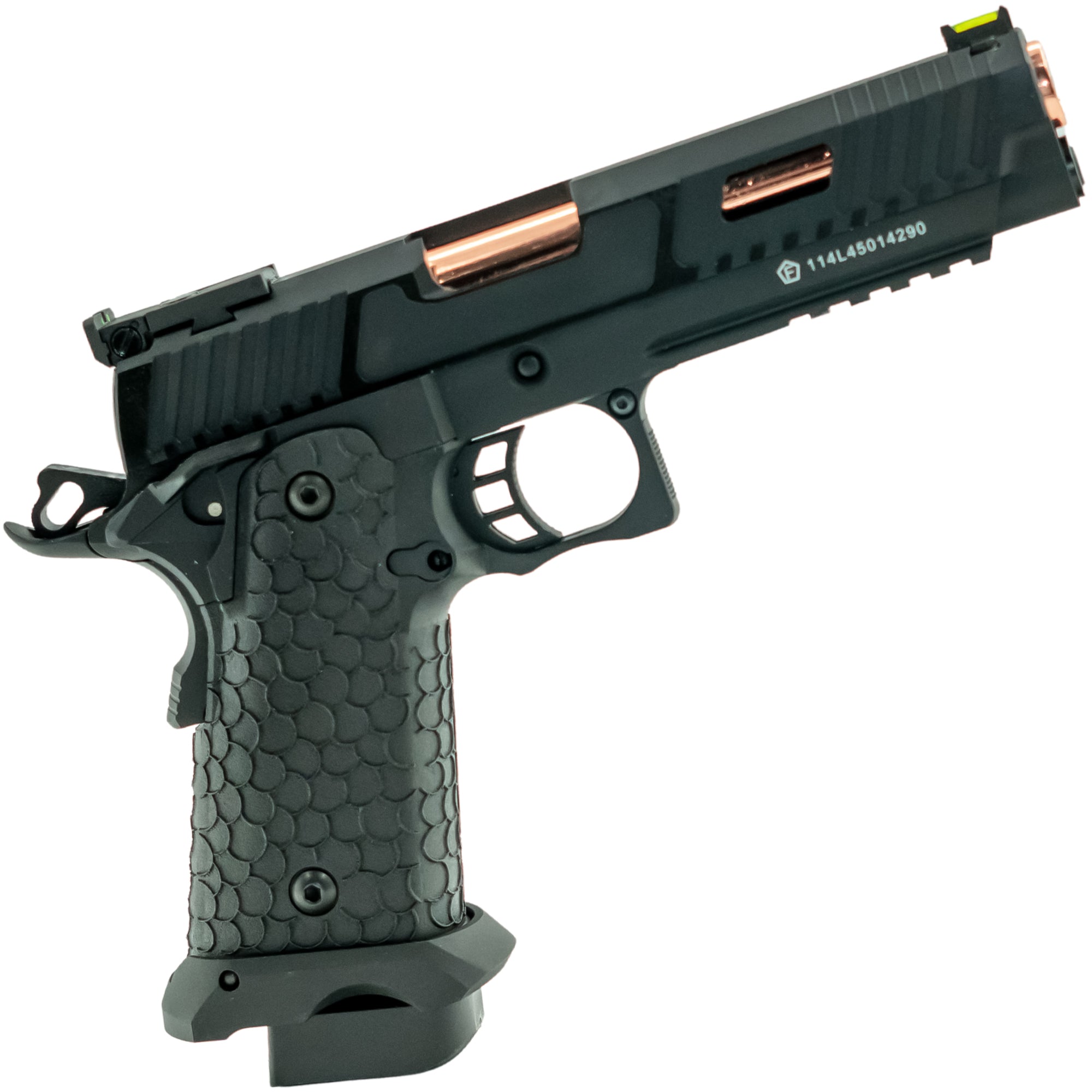 CO2 Air Gun Baba Yaga Blowback CO2 Air Pistol Fully Metal Gold Barrel - L45-21051X