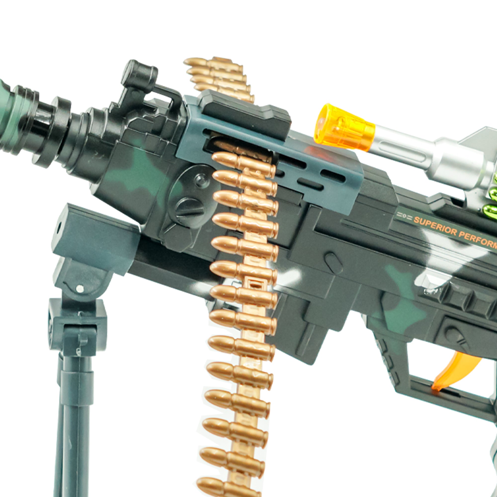 Airsoft Toy Gun Battery Operated Military Toy Machine Gun for Kids with Light, Sound and Moving Barrel