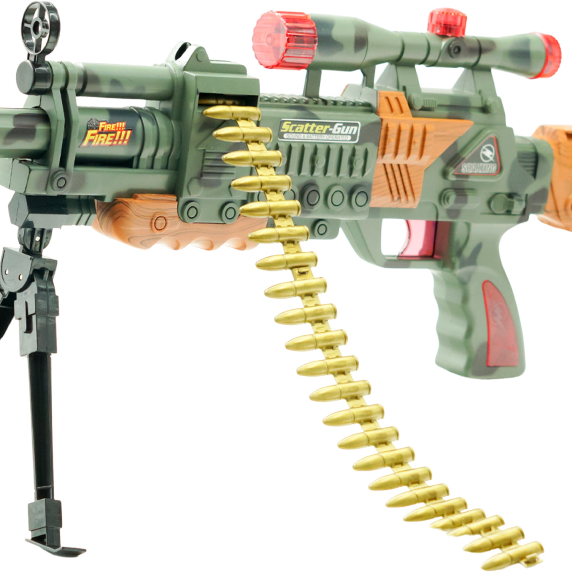 Battery Powered Toy Gun for Kids with Sound, Light and Vibration Battery Powered Toy Gun for Kids with Sound, Light and Vibration
