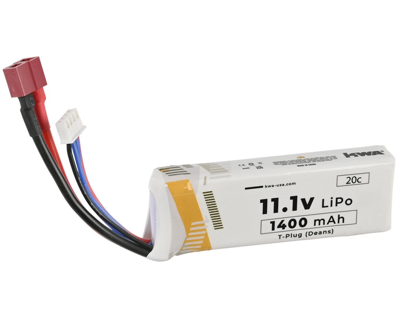 KWA 11.1V 1400mAh LiPo Battery