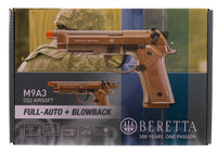 AIRSOFT CO2 PISTOLS, AIRSOFT PISTOLS" Beretta Blowback Full Auto Airsoft Pistol - 6mm BB, CO2 Powered