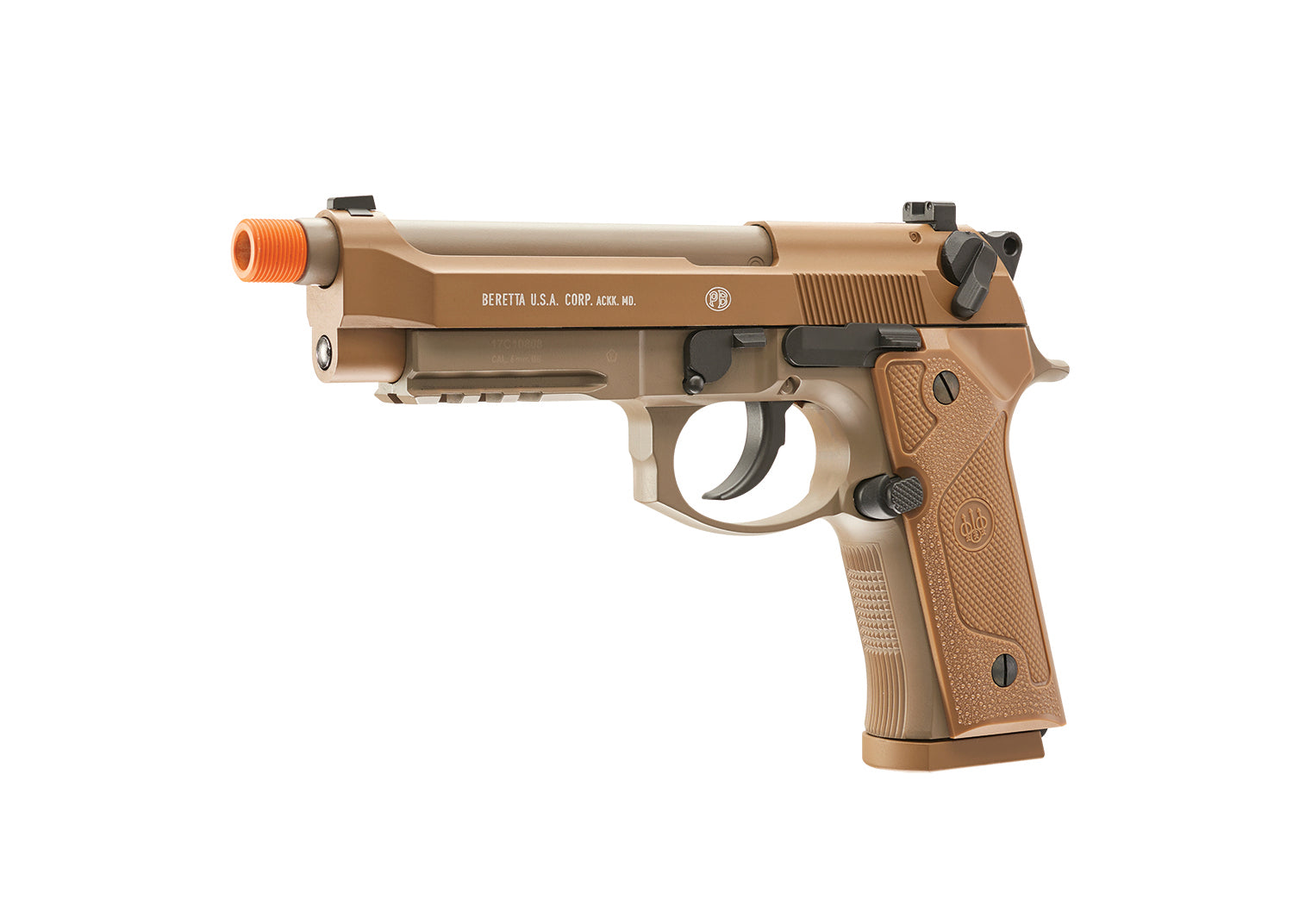 AIRSOFT CO2 PISTOLS, AIRSOFT PISTOLS" Beretta Blowback Full Auto Airsoft Pistol - 6mm BB, CO2 Powered