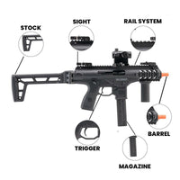 Airsoft Rifle Beretta PMX GBB Airsoft Gas Blowback Rifle 6mm - Umarex