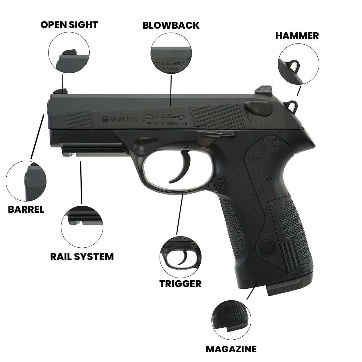 CO2 Air Gun Beretta PX4 Storm CO2 Air Gun