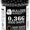 Bulldog 2000 Airsoft BBs 0.36g Black – Precision Grade