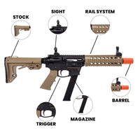Airsoft AEG Rifle Bulldog 9mm GBB Airsoft Rifle Black/FDE