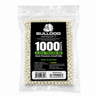 Airsoft Tracer BB's Bulldog Airsoft 0.25g Tracer BB 1000 Bag - Premium 6mm Glow Tracer BBs
