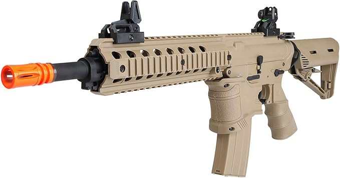 Bulldog Airsoft TM Bulldog ST Delta QD AEG Airsoft Rifle - Tan, 300 Rounds, Full Metal