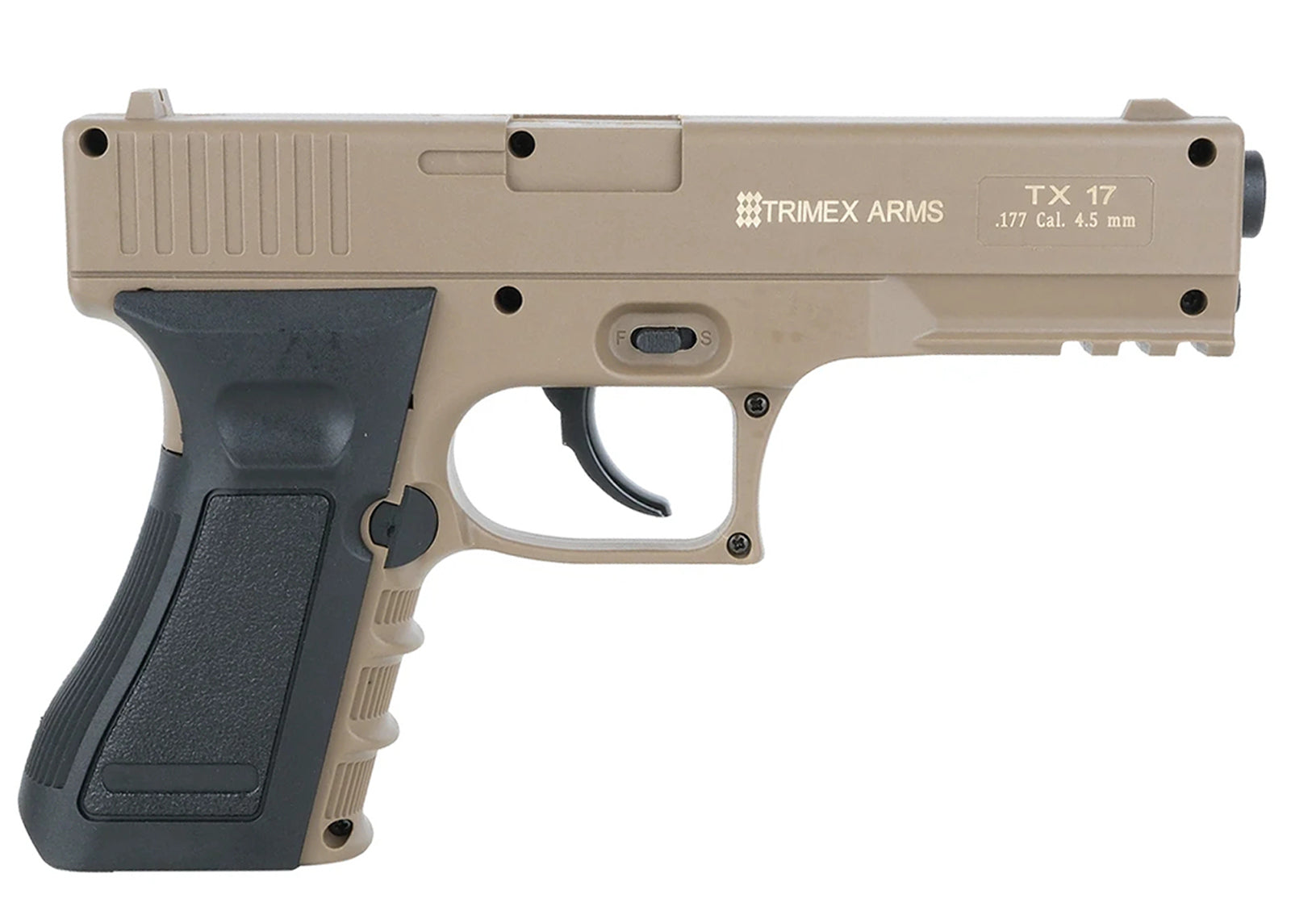 Air Guns CO₂ Air Pistol TX17 4.5mm Tan - Trimex Arms