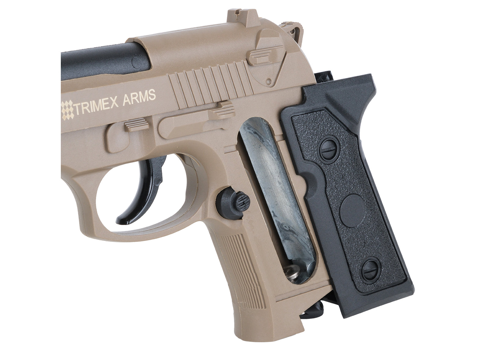 Air Guns CO₂ Air Pistol TX92 Full Metal  4.5MM TAN - Trimex Arms