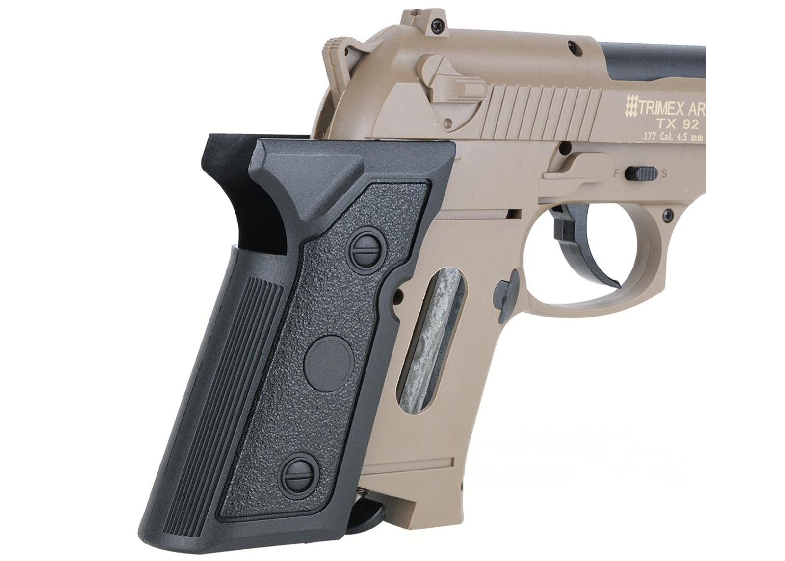 Air Guns CO₂ Air Pistol TX92 Full Metal  4.5MM TAN - Trimex Arms
