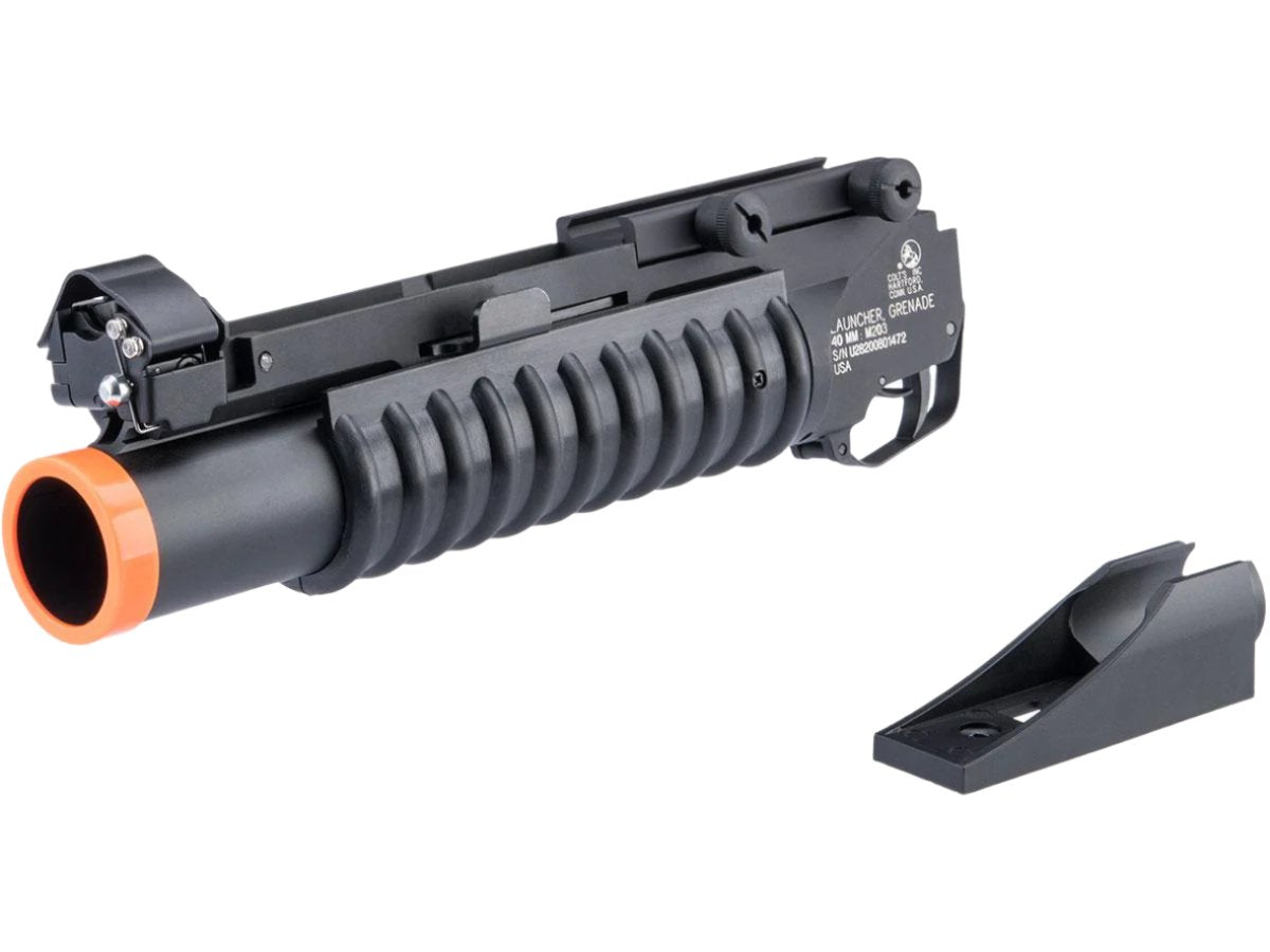 Colt Colt M203 40mm Grenade Launcher for M4/M16 Airsoft Rifles - Metal, Black