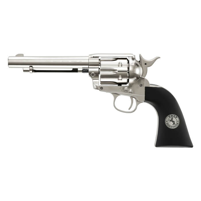 Colt Colt Peacemaker 45 Single Action Nickel Air Revolver CO2 Pellets 0.177 Cal 4.5mm