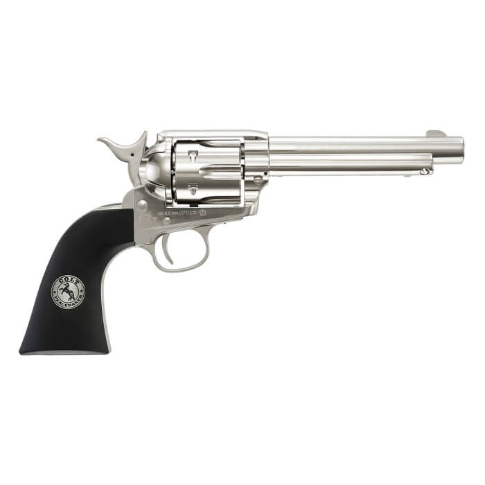 Colt Colt Peacemaker 45 Single Action Nickel Air Revolver CO2 Pellets 0.177 Cal 4.5mm