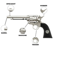 Air Revolver Colt Single Action Army .177 Nickel Pellet Air Revolver