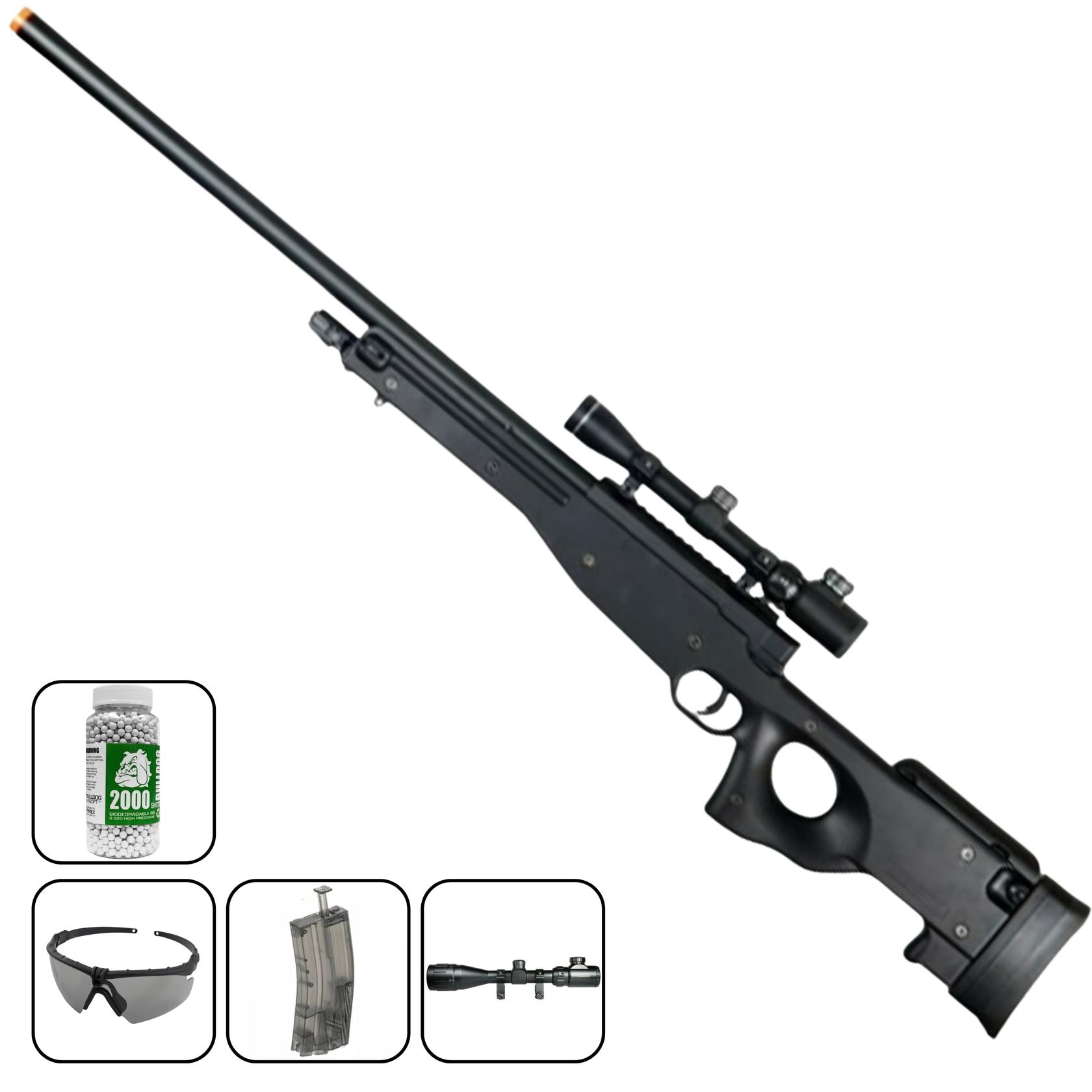 Airsoft Sniper Rifle Double Eagle Airsoft Sniper Rifle Bundle Deals w/ Scope & BBs