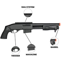 Airsoft Shotgun Double Eagle Breacher Pump Spring Powered Airsoft Shotgun