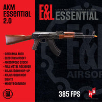 airsoft guns E&L AKM Essential 2.0 Semi Auto AEG Airsoft Electric Rifle - Umarex
