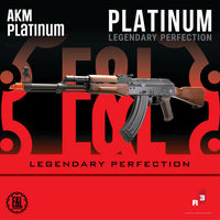 Airsoft Rifle E&L AKM PLATINUM Full Auto AEG 6MM Airsoft Electric Rifle - Umarex