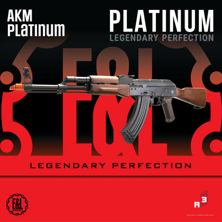 Airsoft Rifle E&L AKM PLATINUM Full Auto AEG 6MM Airsoft Electric Rifle - Umarex