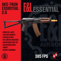 Airsoft Rifle E&L AKS-74UN Essential 2.0 AEG 6mm Airsoft Electric Rifle - Umarex