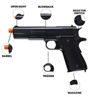 Airsoft CO2 Pistol Elite Force 1911 A1 CO2 GBB Airsoft Pistol