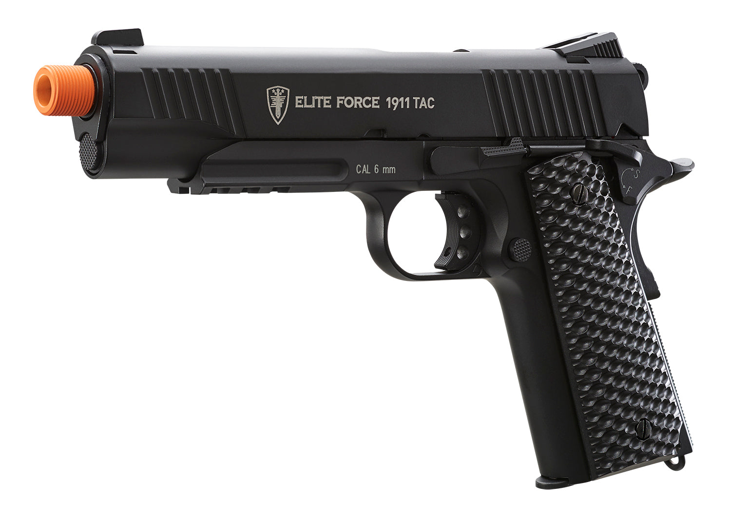 ELITE FORCE USA Black Elite Force 1911 TAC CO2 Airsoft Pistol - 6mm, Black, 15 Round Mag