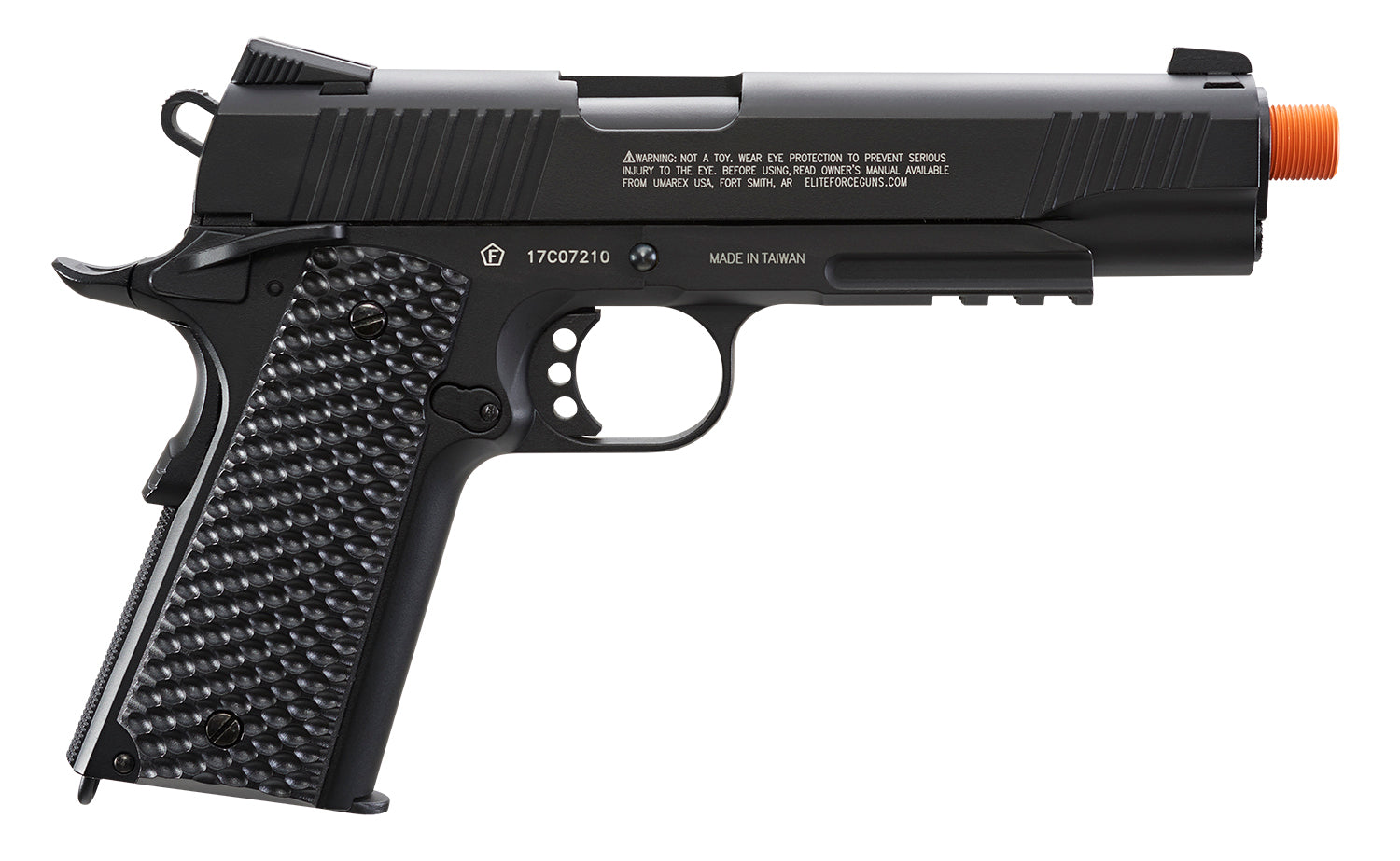 ELITE FORCE USA Black Elite Force 1911 TAC CO2 Airsoft Pistol - 6mm, Black, 15 Round Mag