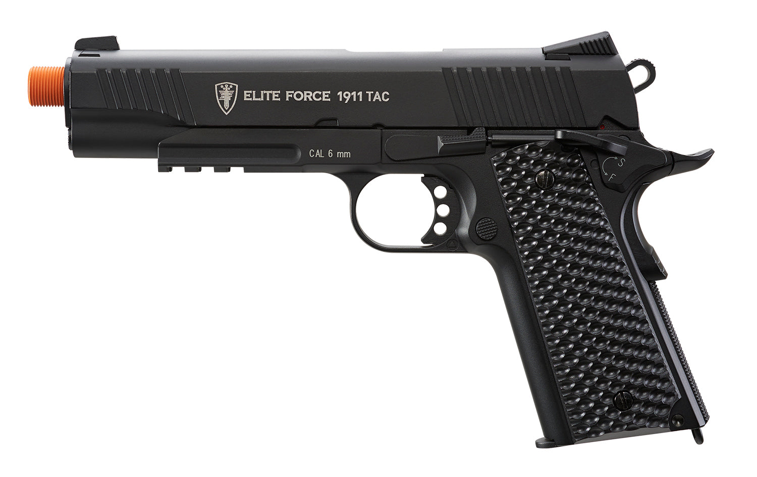 ELITE FORCE USA Black Elite Force 1911 TAC CO2 Airsoft Pistol - 6mm, Black, 15 Round Mag