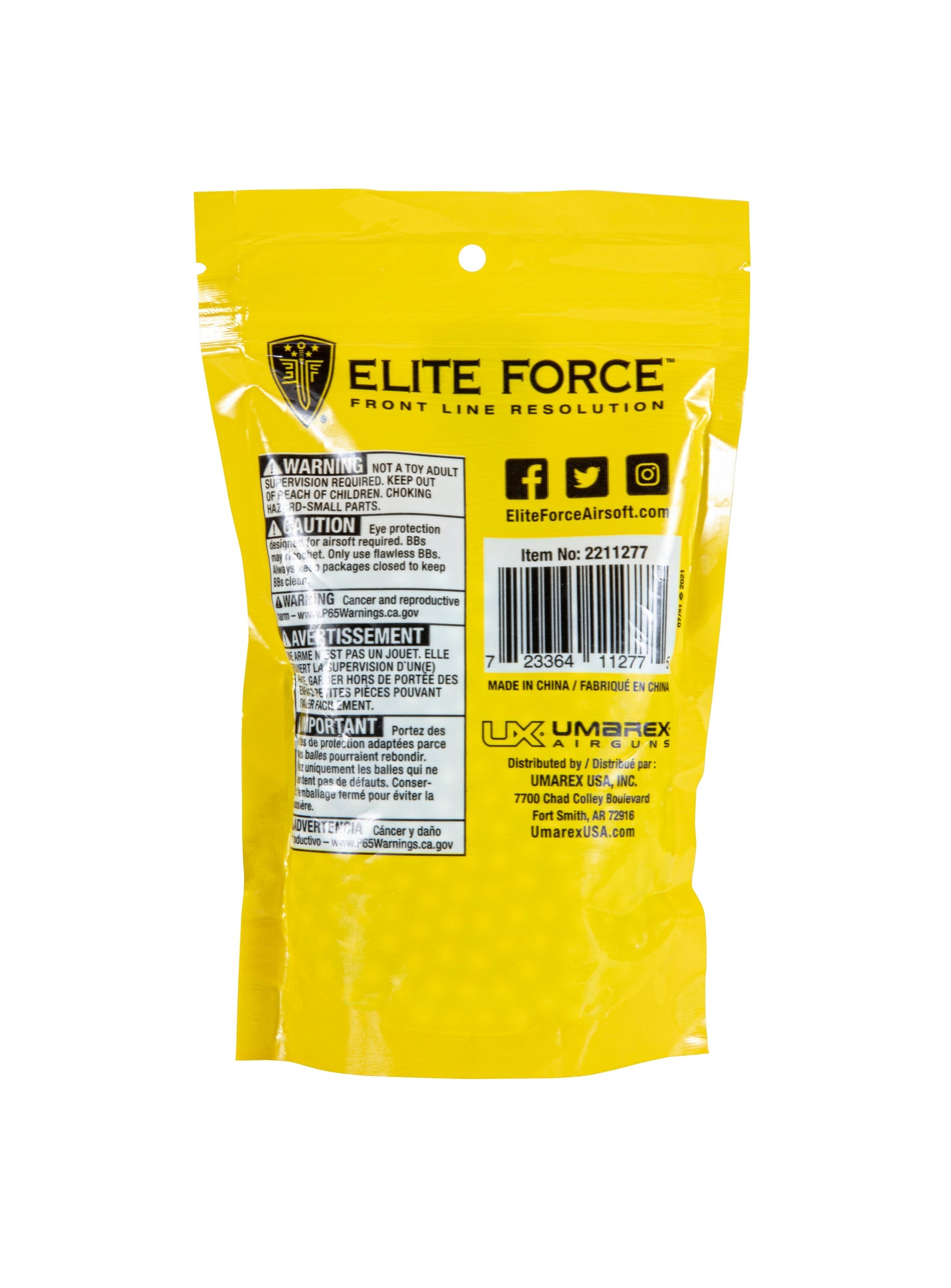 Elite Force Elite Force .20g Tracer BBs 1000 Ct - Light Green