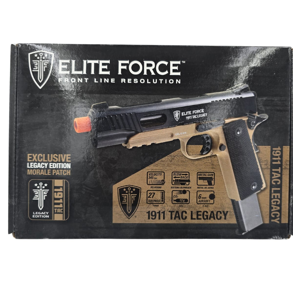 ELITE FORCE USA Elite Force Full Metal 1911 TAC Legacy Edition CO2 Blowback Airsoft Pistol -27 Round Mag