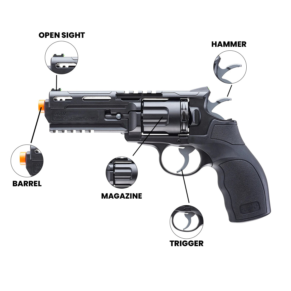 Airsoft Revolver Elite Force H8R Gen II CO2 Airsoft Revolver