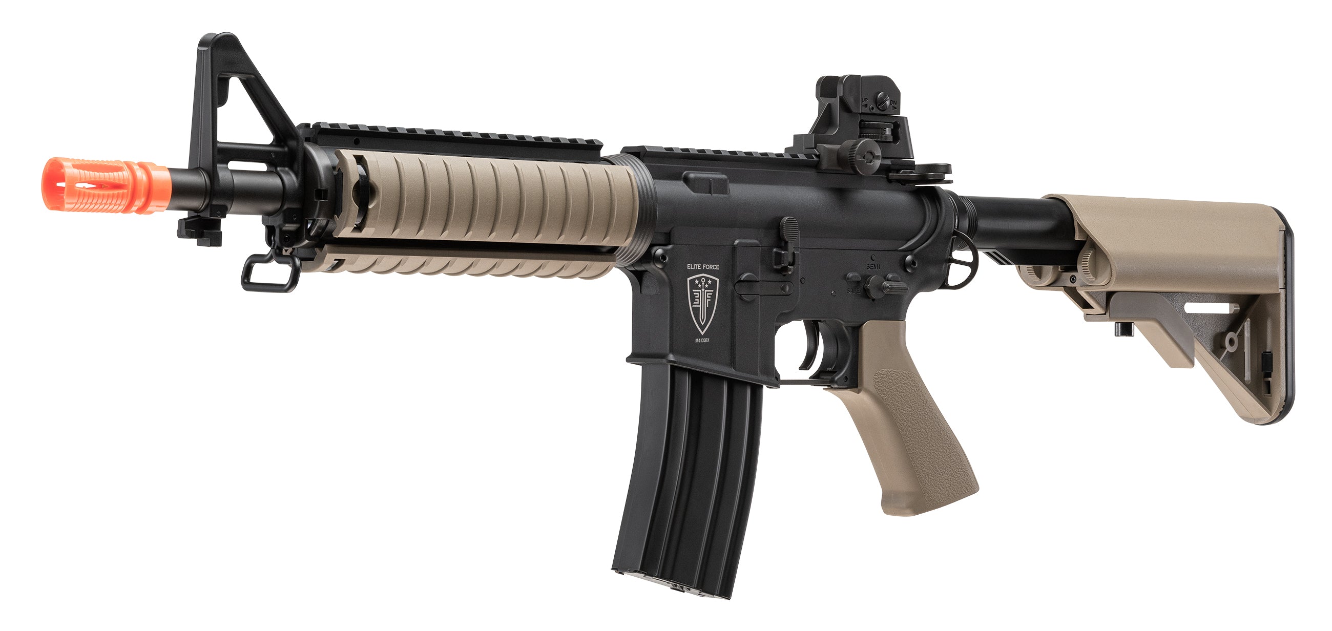 ELITE FORCE USA, UMAREX USA Elite Force M4 CQB Black and Tan AEG Electric Airsoft Rifle Gun