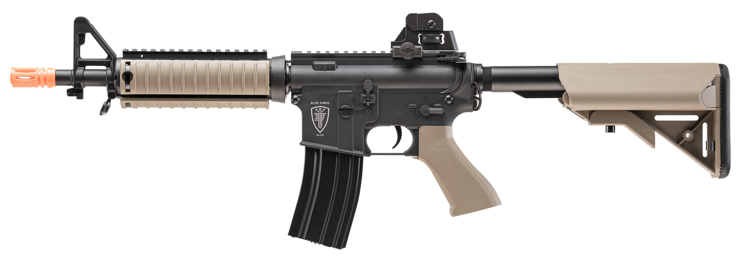 ELITE FORCE USA, UMAREX USA Elite Force M4 CQB Black and Tan AEG Electric Airsoft Rifle Gun