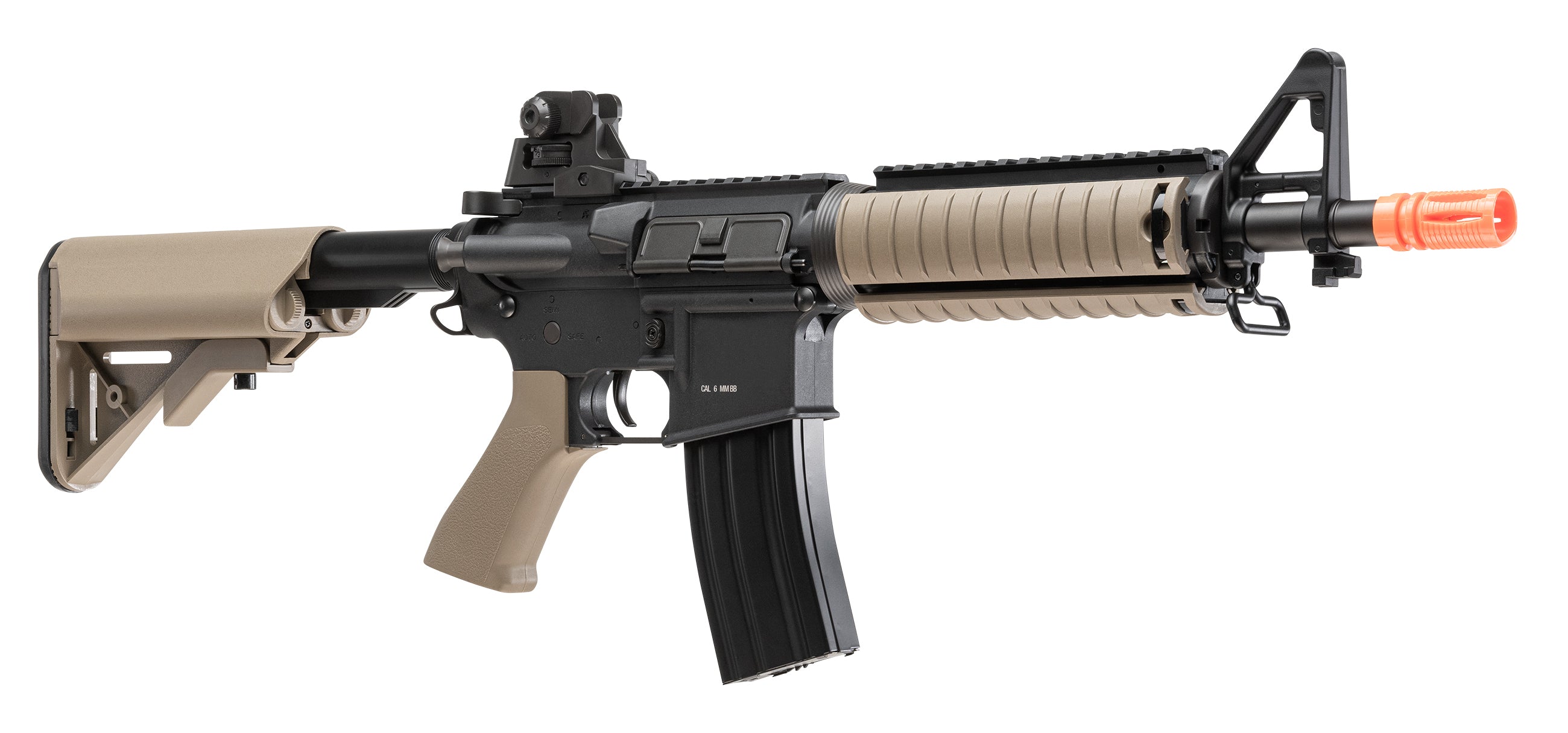 ELITE FORCE USA, UMAREX USA Elite Force M4 CQB Black and Tan AEG Electric Airsoft Rifle Gun