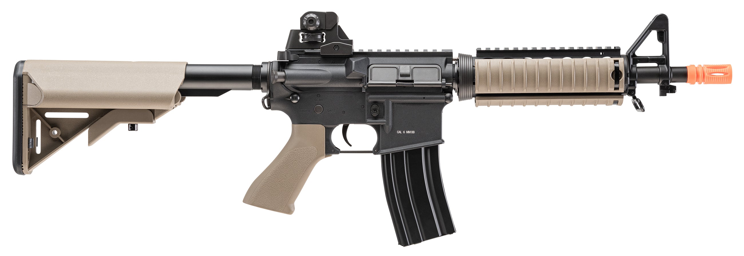 ELITE FORCE USA, UMAREX USA Elite Force M4 CQB Black and Tan AEG Electric Airsoft Rifle Gun