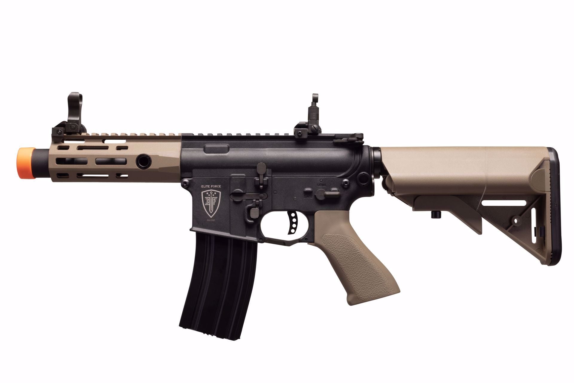 Elite Force M4 CQCX Black and Tan AEG Electric Airsoft Rifle Gun