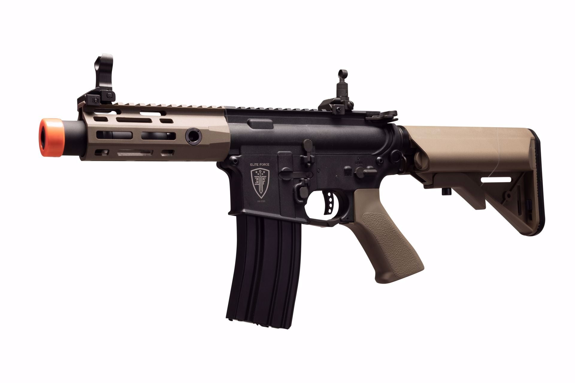 Elite Force M4 CQCX Black and Tan AEG Electric Airsoft Rifle Gun