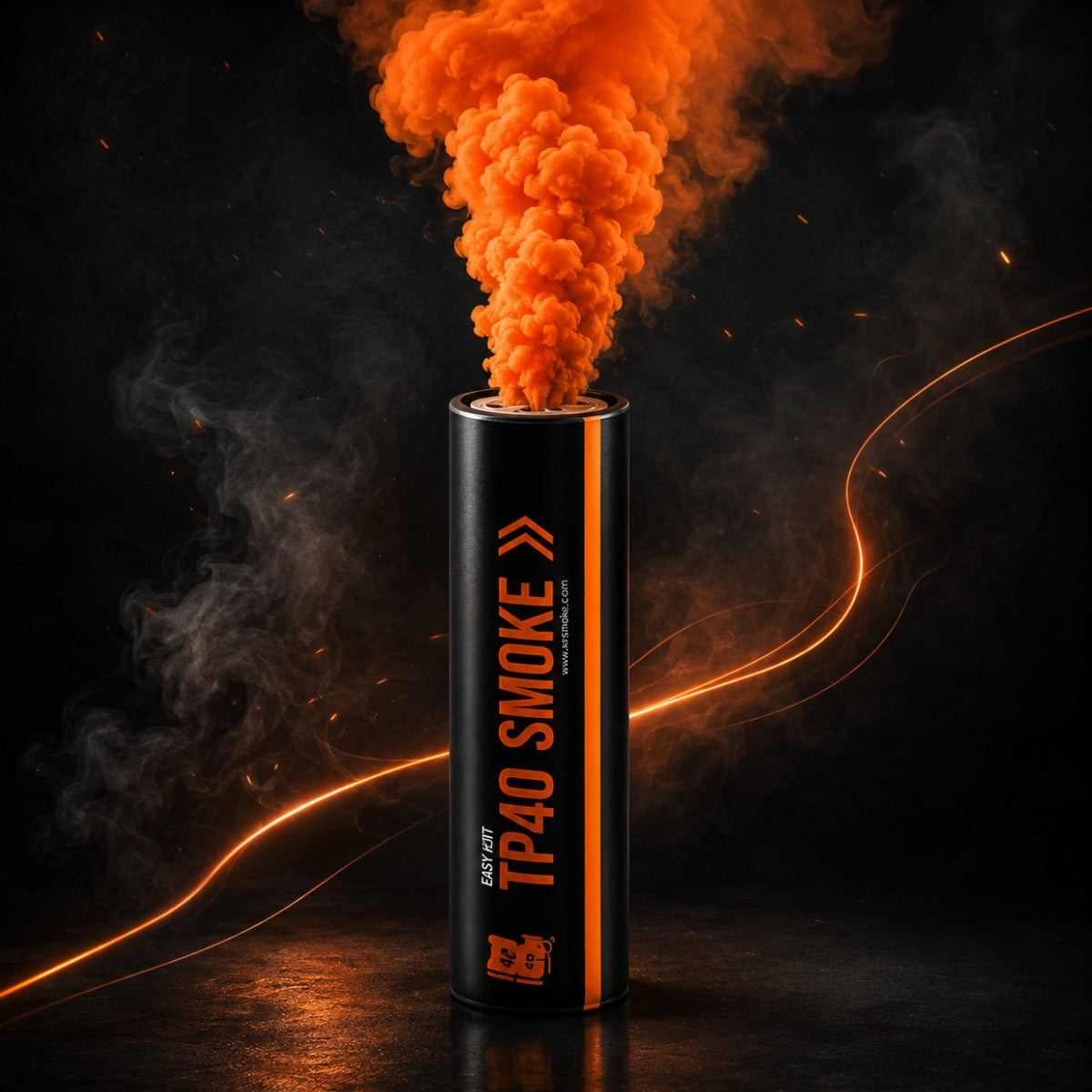 Smoke Grenade Enola Gaye Airsoft TP40 Top Pull Smoke Grenade - Orange