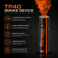 Smoke Grenade Enola Gaye Airsoft TP40 Top Pull Smoke Grenade - Orange