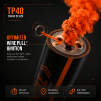 Smoke Grenade Enola Gaye Airsoft TP40 Top Pull Smoke Grenade - Orange