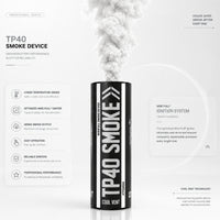 Smoke Grenade Enola Gaye Airsoft TP40 Top Pull Smoke Grenade - White