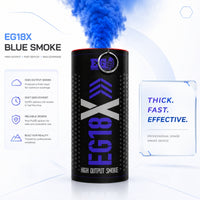 Smoke Grenade Enola Gaye EG18X Extreme Output Airsoft Wire Pull Large Smoke Grenade - Blue