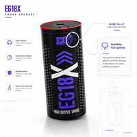 Smoke Grenade Enola Gaye EG18X Extreme Output Airsoft Wire Pull Large Smoke Grenade - Blue