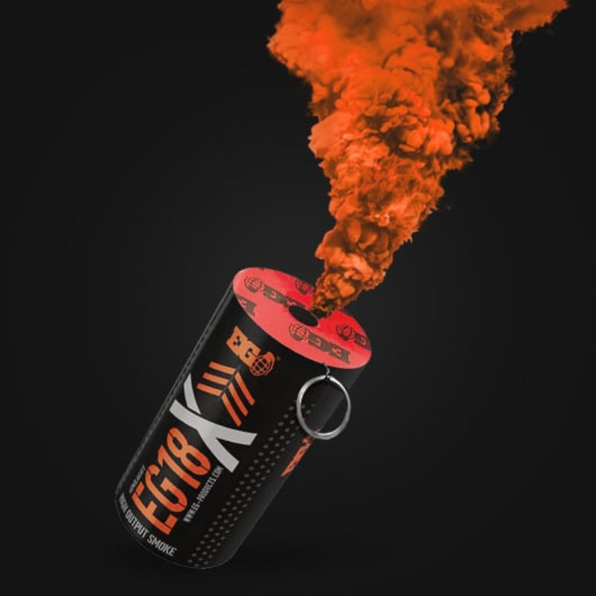 Smoke Grenade Enola Gaye EG18X Extreme Output Airsoft Wire Pull Large Smoke Grenade - Orange