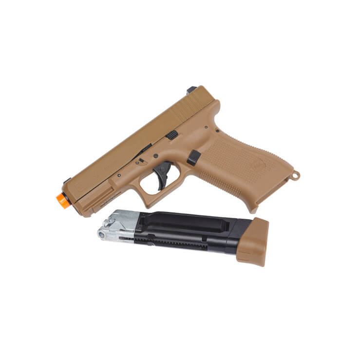 GLOCK GLOCK G19X CO2 6MM BLOWBACK AIRSOFT PISTOL COYOTE