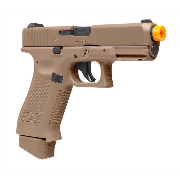 GLOCK GLOCK G19X CO2 6MM BLOWBACK AIRSOFT PISTOL COYOTE