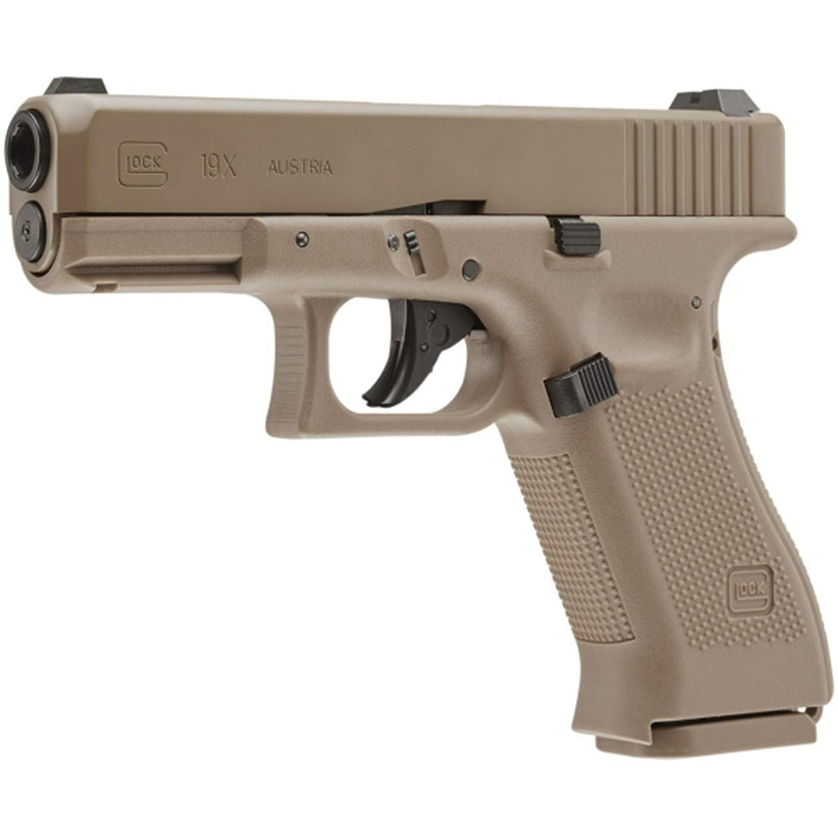 CO2 Air Gun GLOCK G19X Coyote CO2 BB Air Gun Pistol .177 Caliber