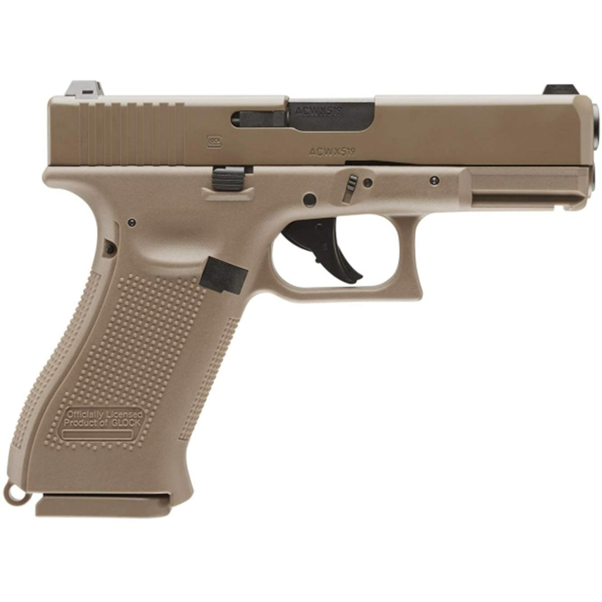 CO2 Air Gun GLOCK G19X Coyote CO2 BB Air Gun Pistol .177 Caliber